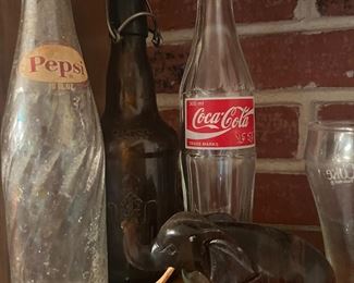 Coca-Cola Pepsi pop bottles