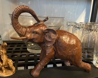 elephant figurines, dozens