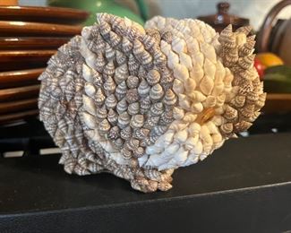 seashell elephant figurine