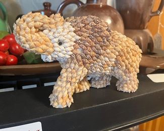 seashell elephant figurine