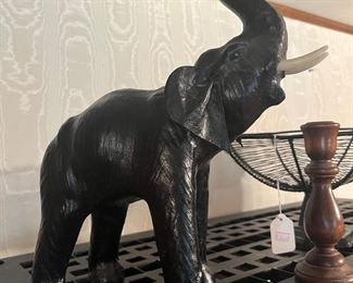 roaring elephant figurine