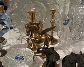 glass and brass. And elephants.