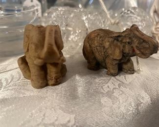 carved elephants