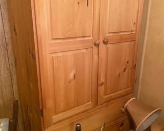 Beautiful wood clothes armoire