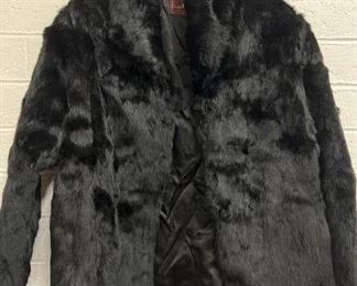 Sergio Valente Womens Rabbit Fur Jacket