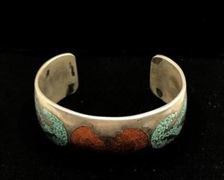 Silver Turquoise Bangle