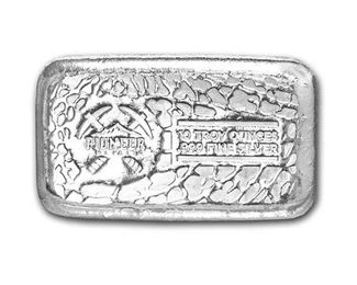 10oz Silver Cast Bar .999 Pioneer Metals