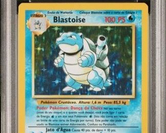 1999 Pkmn Portuguese Blastoise Holo PSA 5