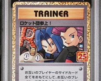 Pkmn PSA 10 Team Rocket JPN Promo 25th