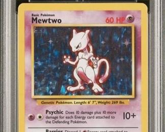 1999 Pokemon Mewtwo PSA 4 Base Set Holofoil