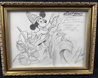 Harry Holt Disney Animator Original Sketch