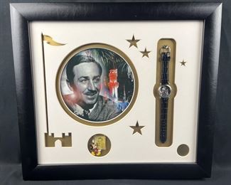 Framed Walt Disney Limited Timepiece