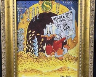 Carl Barks Uncle Scrooge Painting Reproduction