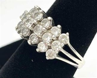 925 Multi Cubic Zirconia Ring