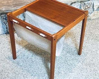 Furbo Danish teak sling magazine table