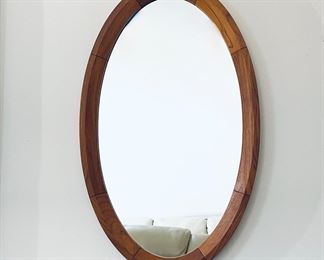 Danish teak mirror