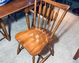 Pennsylvania House drop leaf dining table and 6 chairs
