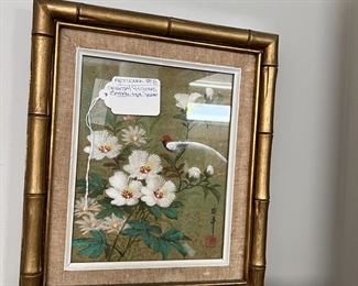  8. Oriental Flowers – Bamboo Type Frame