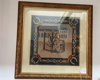 71. Needle Point Man on Horse