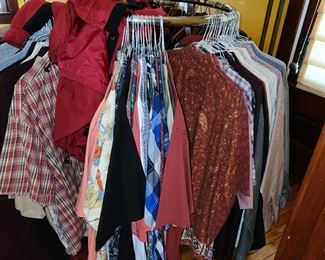 Men's clothing" shirts/jackets are 3XL Tall