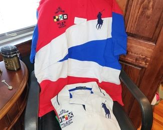 new polo shirts, size 3XLT