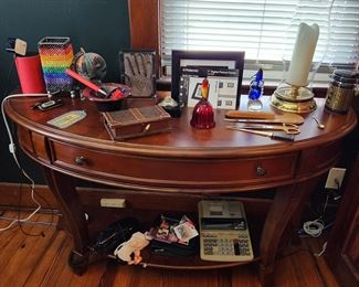 Demi lune desk/table by Hooker