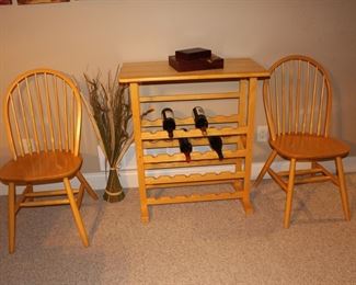 We will sell the two chairs with the matching table