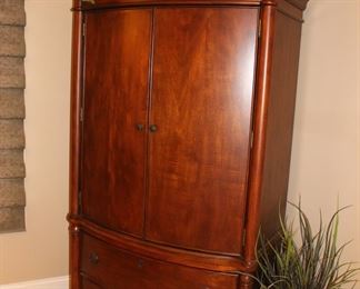 Currently holding a TV