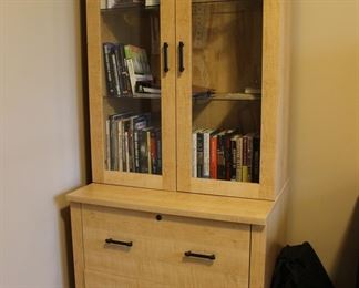Blond furniture - nice cupboard with glass shelves