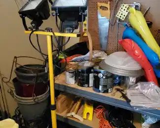 Lighting, tools, etc