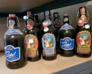 Collectible beer bottles