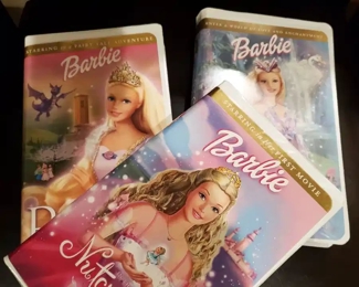 Barbie VHS tapes (intact)