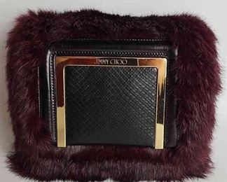 010 Jimmy Cho Faux Fur Crossbody Bag