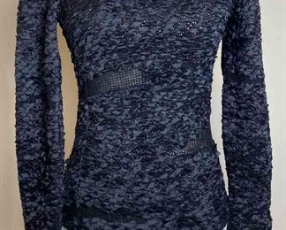 Alexander McQueen Black 2004 Silk Ribbon Top