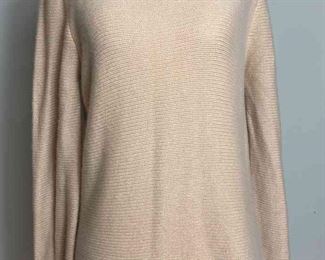 CHANEL 99A Neutrals Cashmere Sweater Long Sleeve With Turtleneck