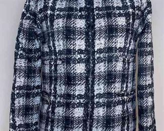 CHANEL Black And White Nylon Jacket