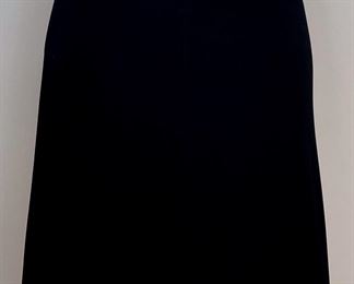 CHANEL Black Logo Waist A Line Skirt