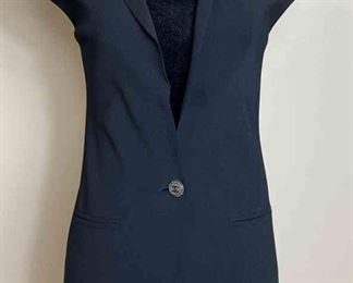 CHANEL Black Sleeveless Blazer 