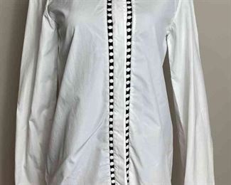 Chloe Perforated Long Sleeve Shirt 