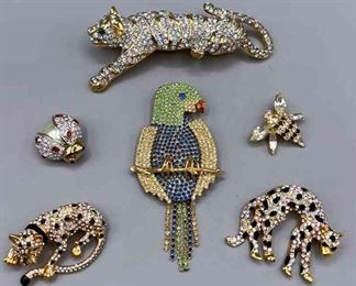 Collection Of AnimalThemed Brooches