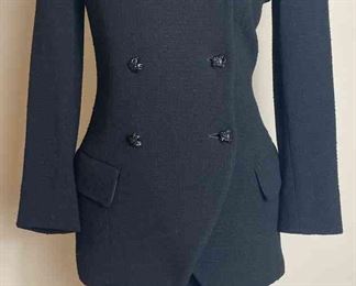 Donna Karan Black Skirt Suit Set 