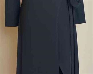 Donna Karan Black Wrap Dress 