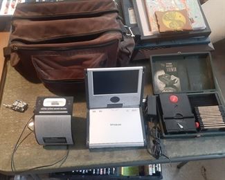 Ipod dock, DVD Portable Viewer & Vintage Stereo Realist Viewer