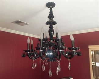 Ruby Red Crystal Chandelier