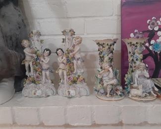 Decorative Vases with Figurines