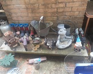 Assorted yard decorations