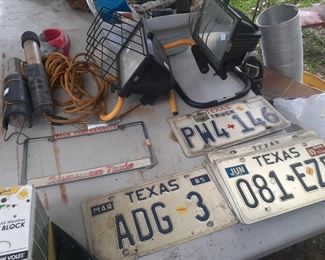 Old Texas License Plates