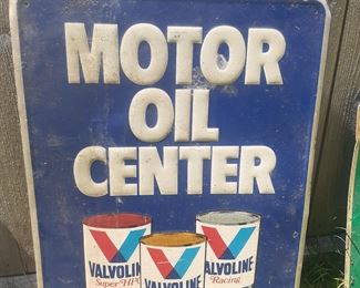 "Valvoline" sign