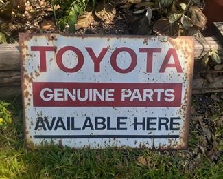 "Toyota" Genuine Parts sign