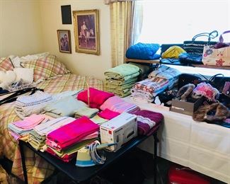 Purses, towels, sheets